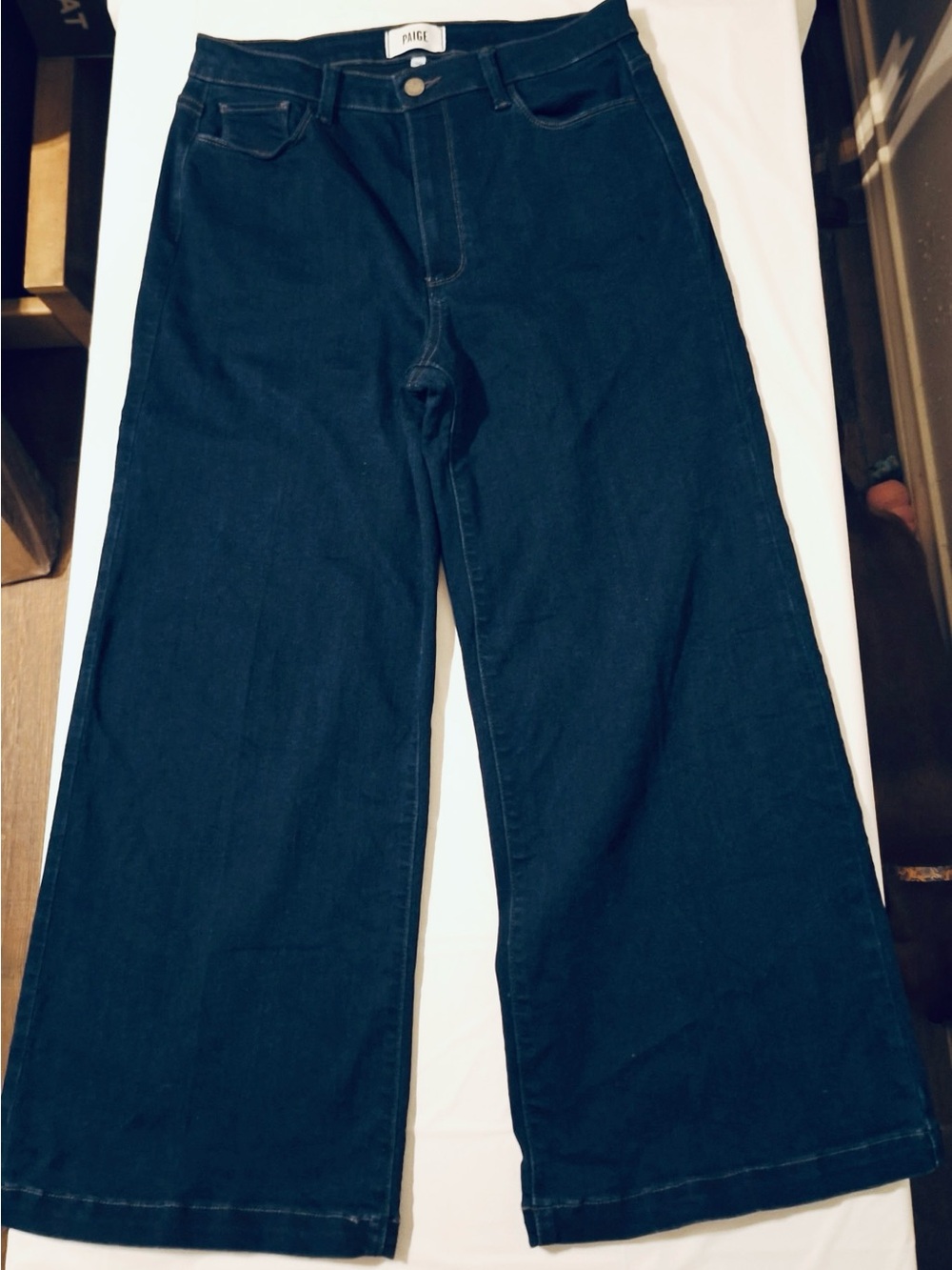 PAIGE Women’s Cropped Jeans in Dark Indigo Blue